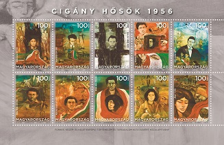2018. Cigány hősök 1956 - Bélyegkisív 2018. Cigány hősök 1956 - Bélyegkisív