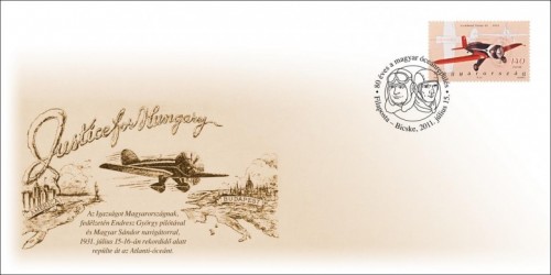 80 ÉVES AZ ELSŐ MAGYAR ÓCEÁNREPÜLÉS - FDC 80 ÉVES AZ ELSŐ MAGYAR ÓCEÁNREPÜLÉS - FDC