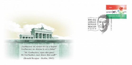 100 ÉVE SZÜLETETT RONALD REAGAN - FDC 100 ÉVE SZÜLETETT RONALD REAGAN - FDC