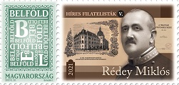 2021. Híres Filatelisták V. Rédei Miklós - Bélyeg 2021. Híres Filatelisták V. Rédei Miklós - Bélyeg