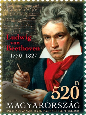 2020. 250 éve Született Ludwig van Beethoven - Bélyeg 2020. 250 éve Született Ludwig van Beethoven - Bélyeg