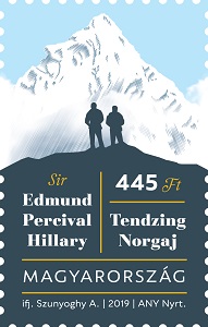 2019. 100 Éve Született Sir Edmund Percival Hillary - Bélyeg 2019. 100 Éve Született Sir Edmund Percival Hillary - Bélyeg